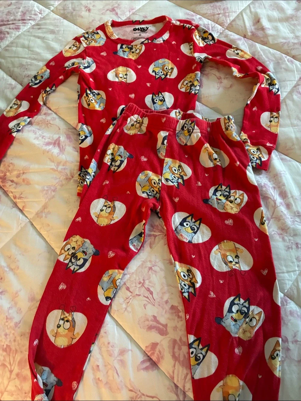 Bluey Print Two-Piece Pajama Set